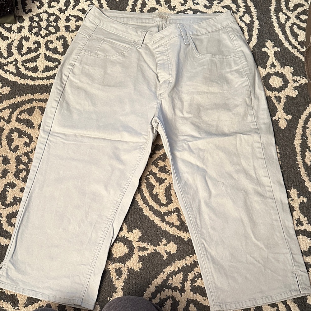 Riders by Lee Light Gray Straight Leg Pants